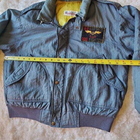 Vintage ‎ US Air Force Dog Fighter Bomber Jacket Size Small Women's  Green - Picture 8 of 9